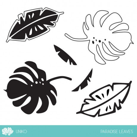 Paradise Leaves Clear Stamps