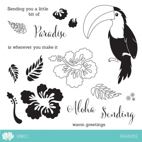 Paradise Clear Stamp Set