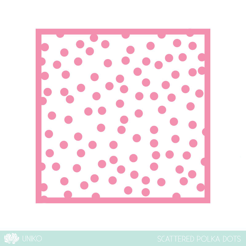Stencil - Scattered Polka Dots