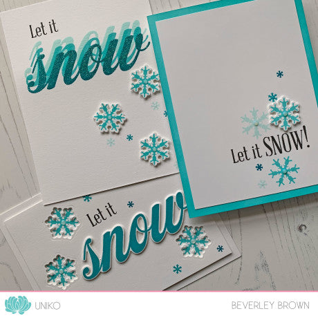 BIG & BOLD - Snow Clear Stamp Set & Die Bundle
