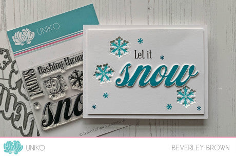BIG & BOLD - Snow Clear Stamp Set & Die Bundle