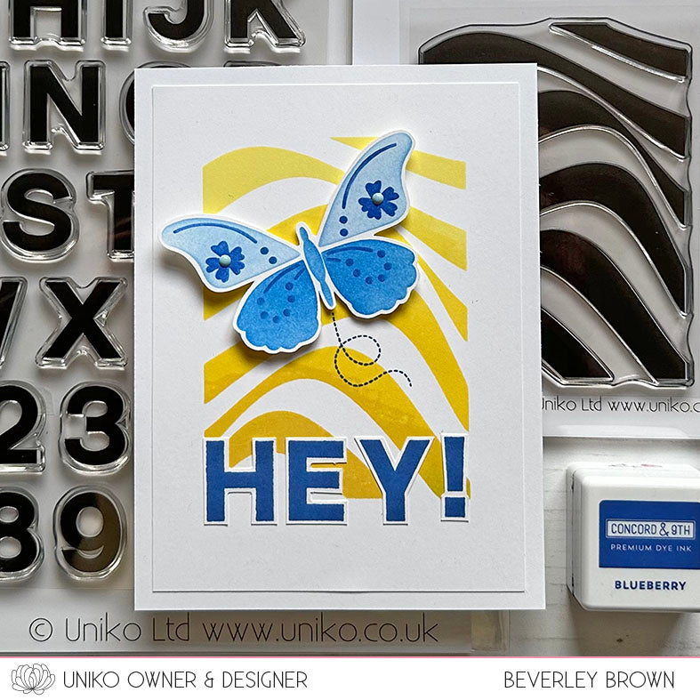 Stencil - Layering Bright Butterflies