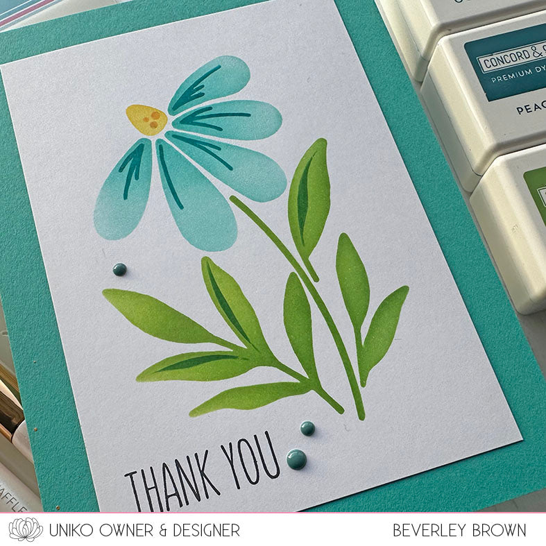 Stencil - Layering Picked Posies