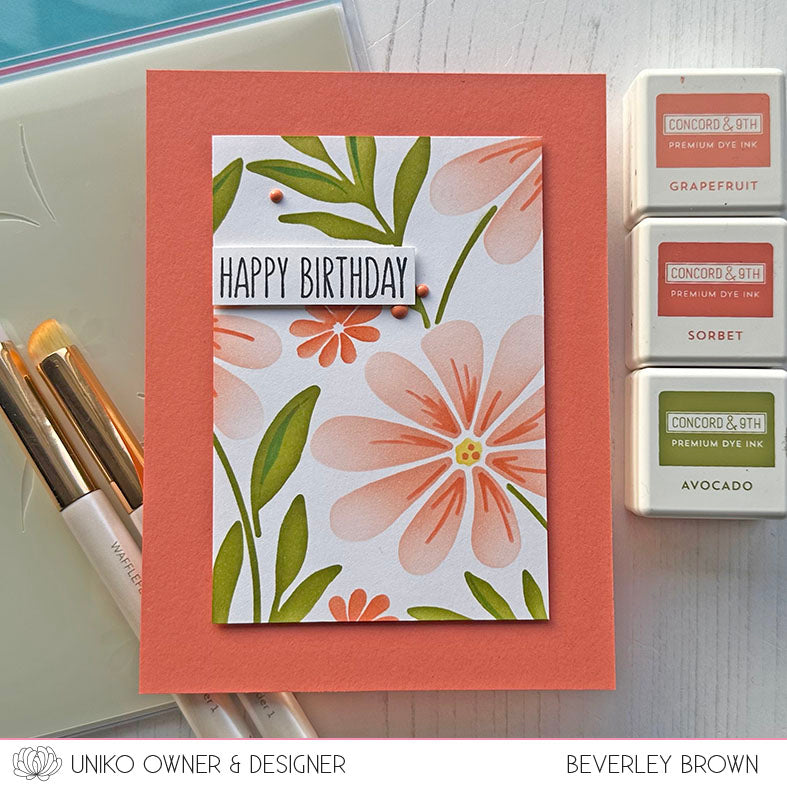 Stencil - Layering Picked Posies