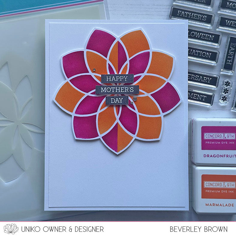 Ink & Flip Layering Flower Stencil