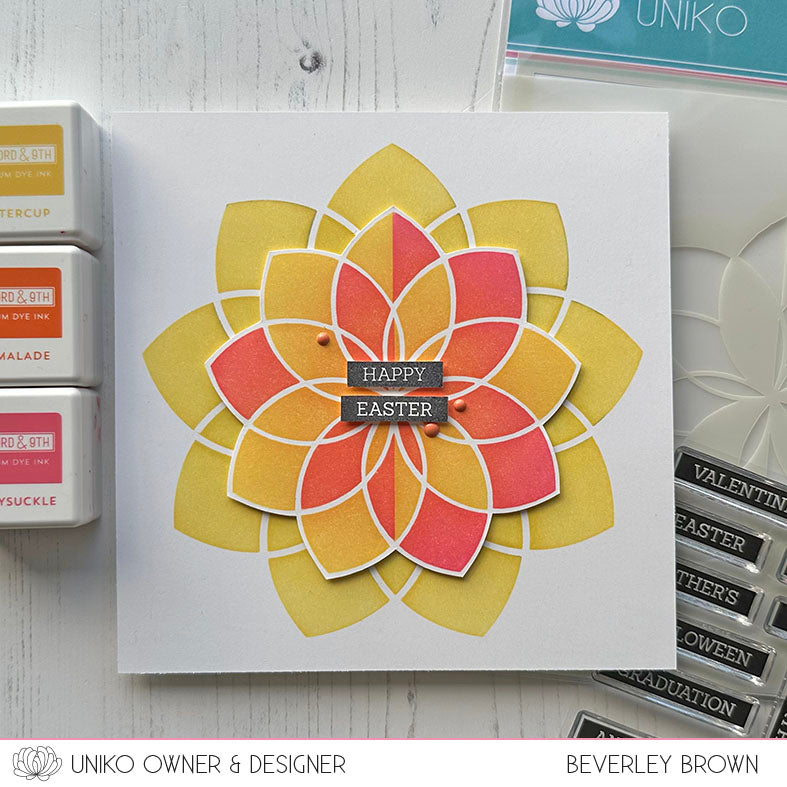 Ink & Flip Layering Flower Stencil