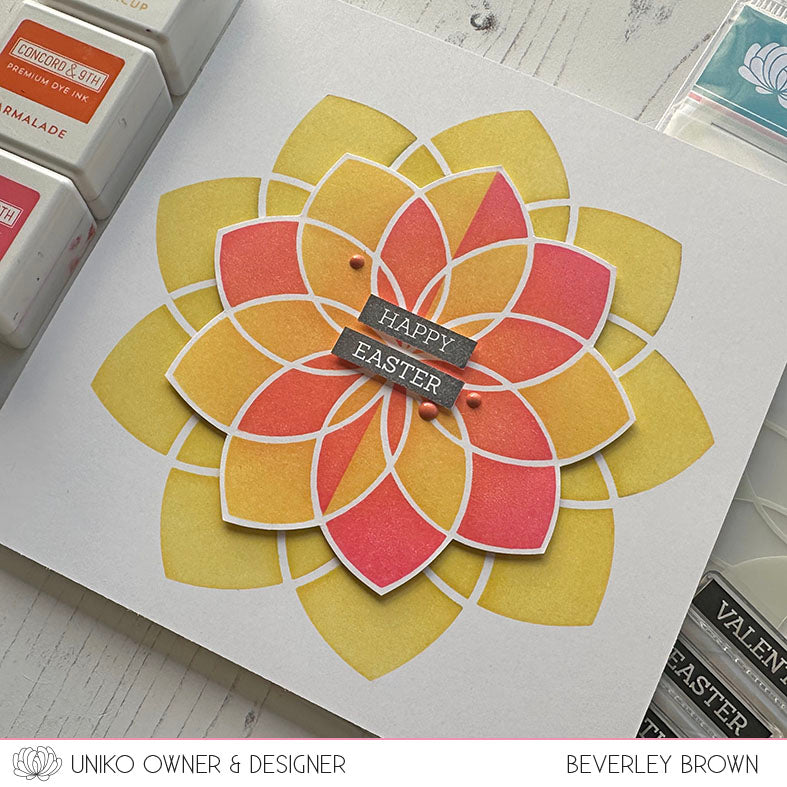 Ink & Flip Layering Flower Stencil
