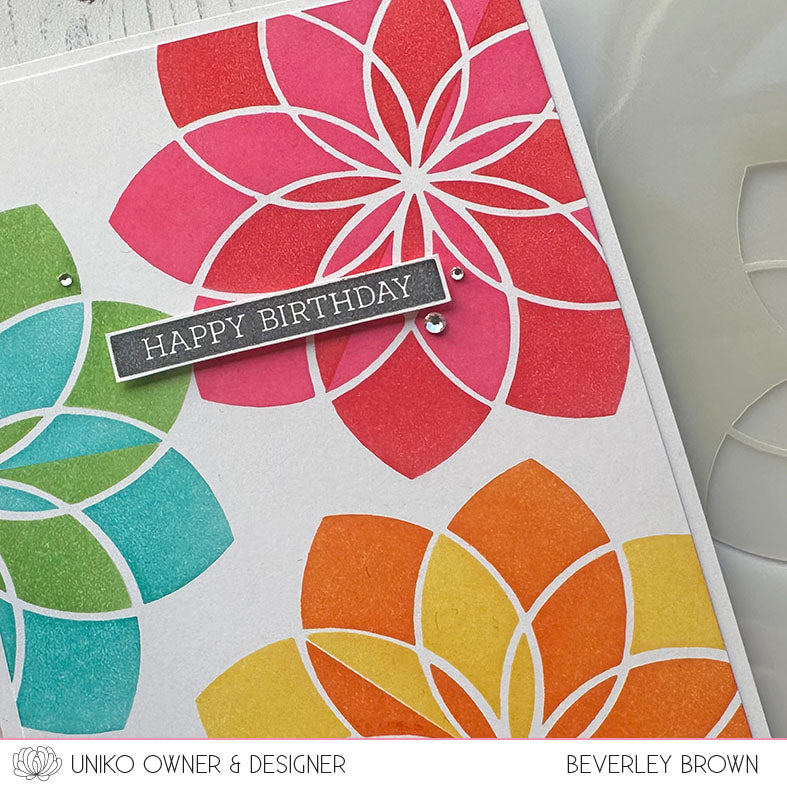 Ink & Flip Layering Flower Stencil