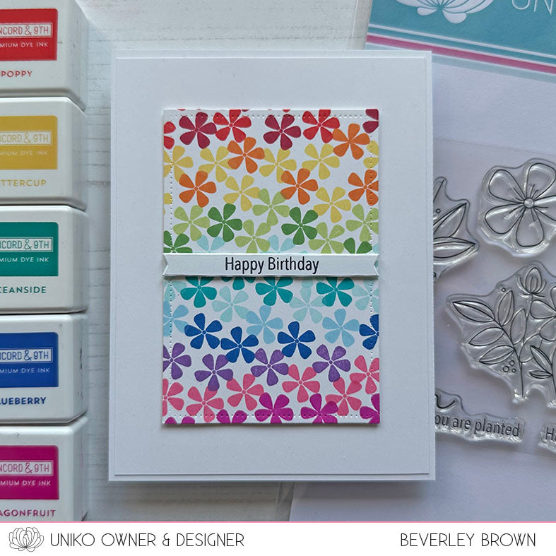 Originally Organic Flower Garden Clear Stamp Set