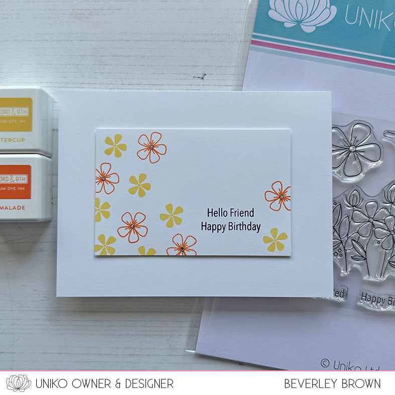 Originally Organic Flower Garden Clear Stamp Set