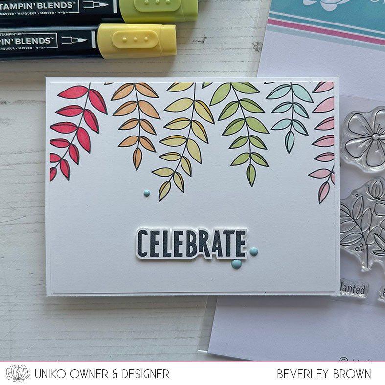 Originally Organic Flower Garden Clear Stamp Set