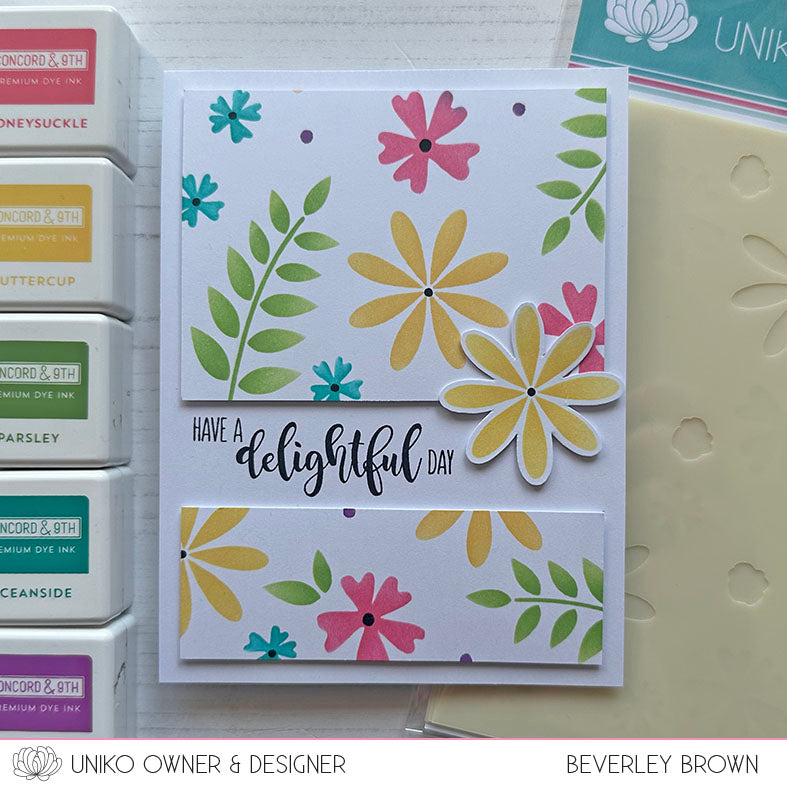 Stencil - Layering Flower Fusion