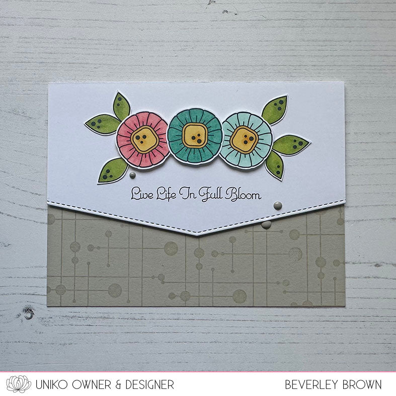 Flower Power #10 Clear Stamp Set