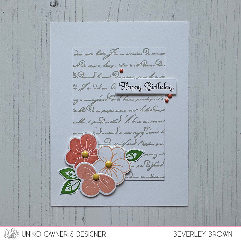 Large Background French Script