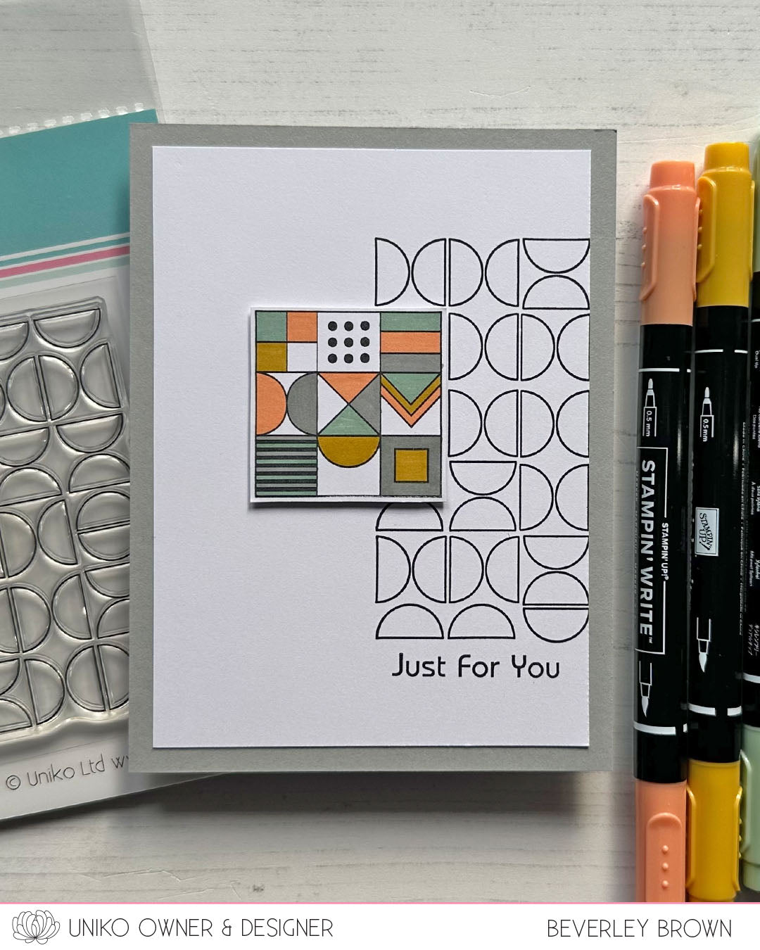 Background Blocks Bauhaus Clear Stamp