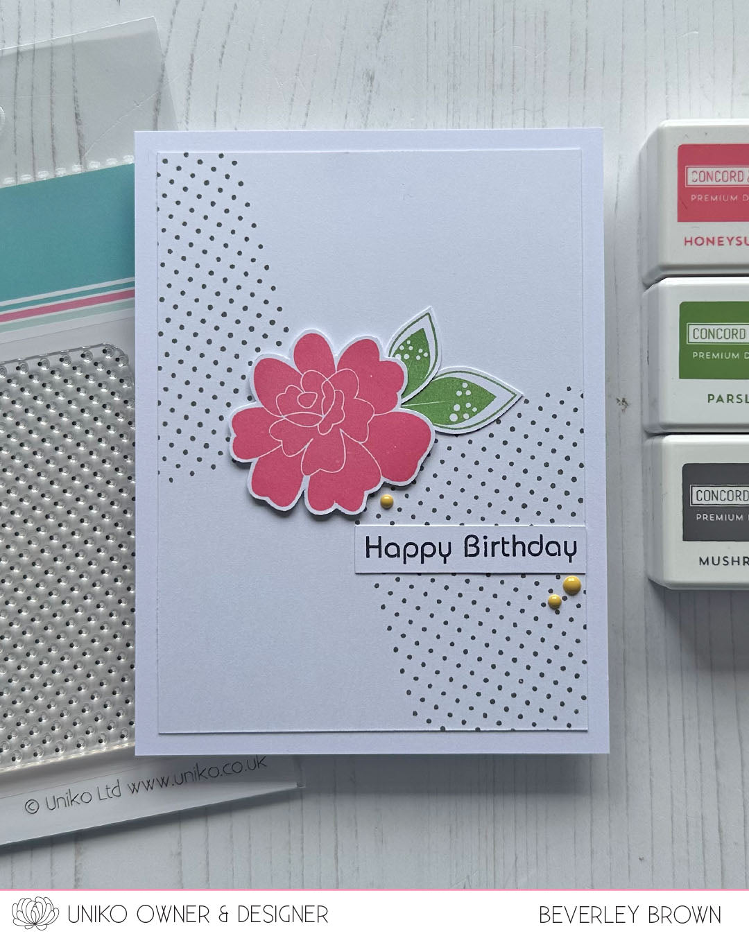 Background Blocks Swiss Dots Clear Stamp