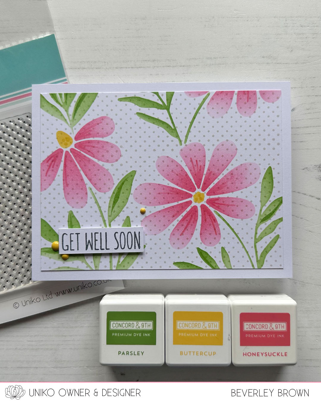 Background Blocks Swiss Dots Clear Stamp