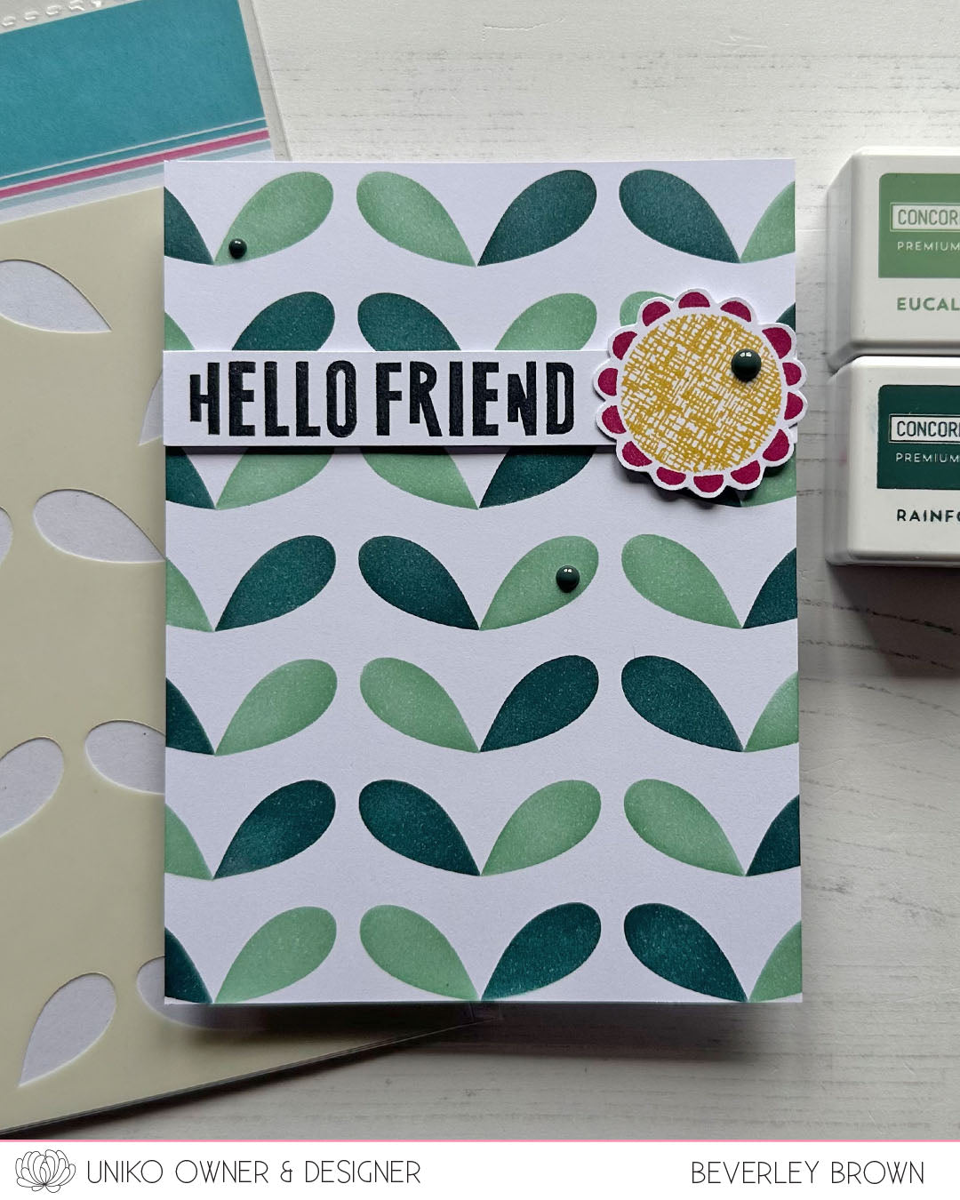 Stencil - Ink & Flip Mid Century Leaves - available on backorder