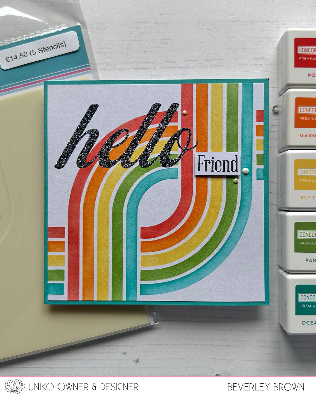 Stencil - Layering Retro Lines