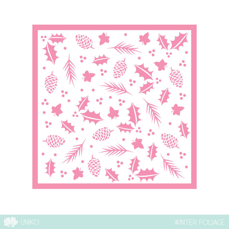 Stencil - Winter Foliage
