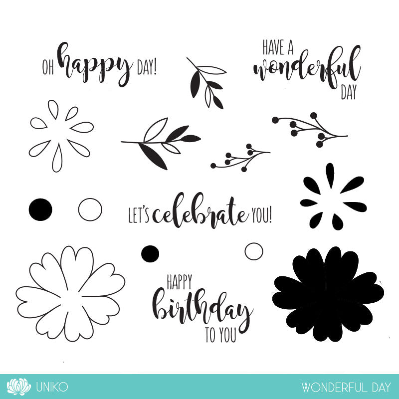 Wonderful Day Clear Stamp Set