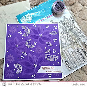 Layering Modern Poinsettias with Vinita