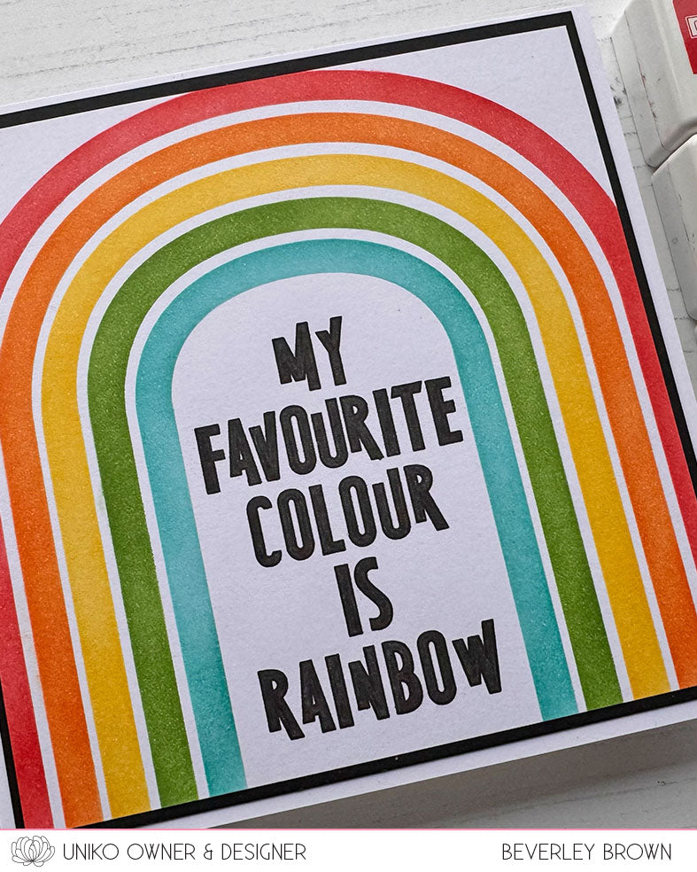 14th Birthday February Release - Introducing... Stencil Layering Retro Rainbow