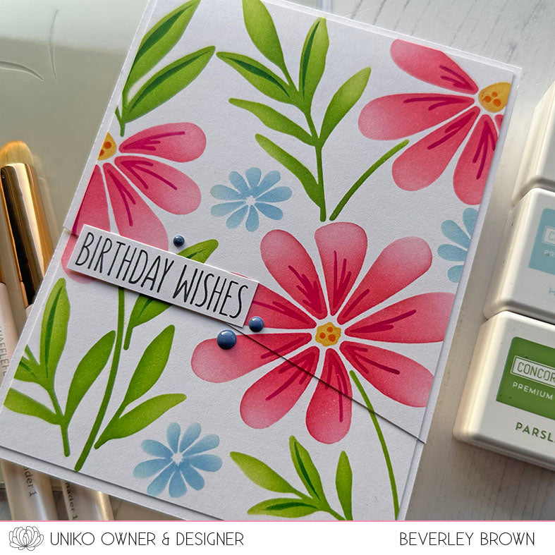 January 2025 Release - Introducing... Layering Picked Posies Stencil