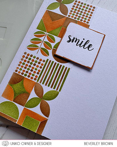 Friday Focus - Layering Bauhaus Blocks Stencil