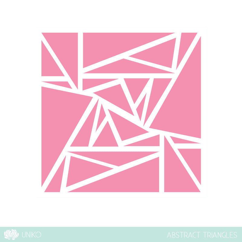 Stencil - Abstract Triangles