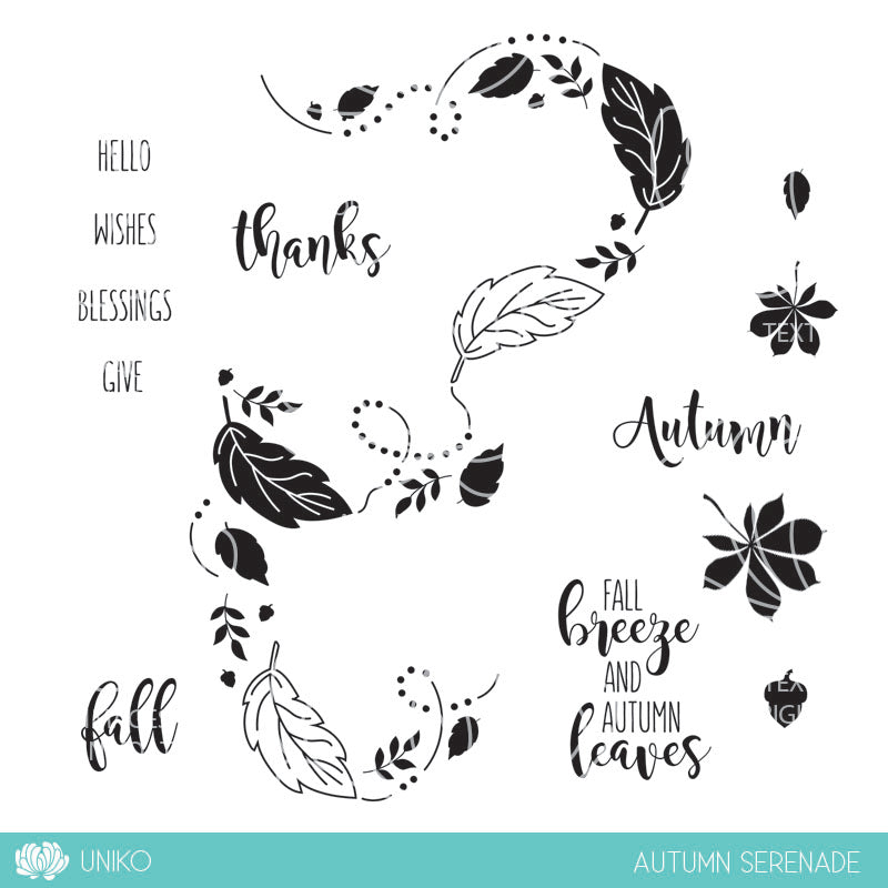 Autumn Serenade Clear Stamp Set