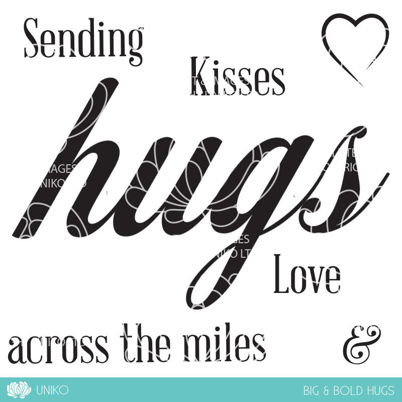 BIG & BOLD - Hugs Clear Stamps