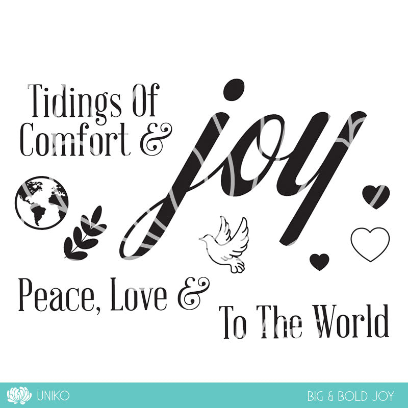 BIG & BOLD - Joy Clear Stamp Set