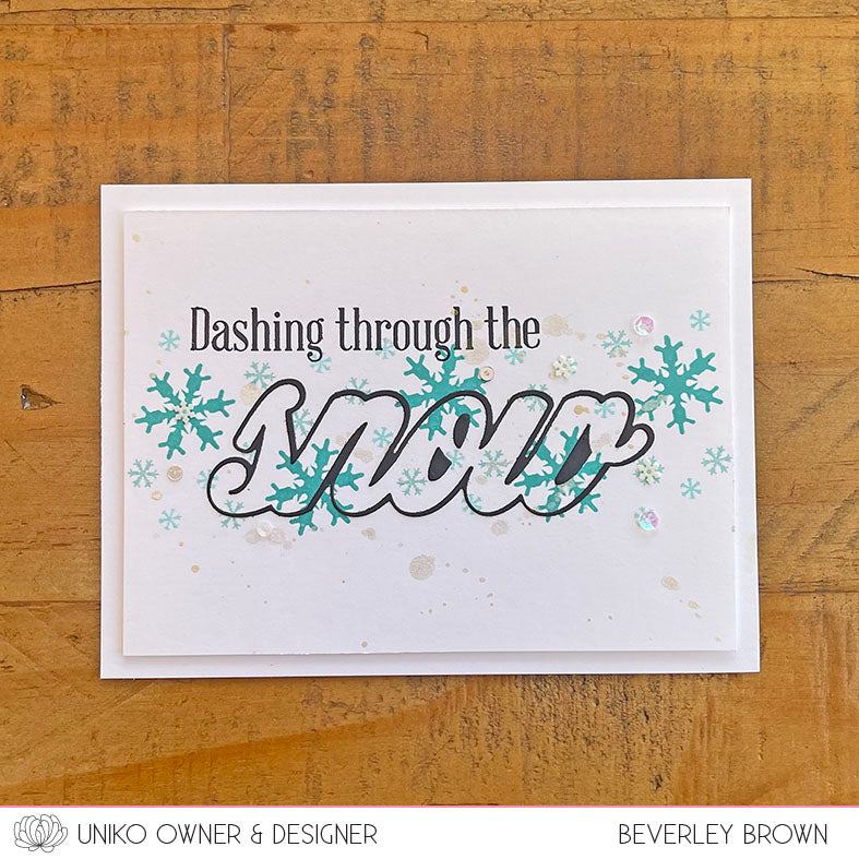 BIG & BOLD - Snow Clear Stamp Set