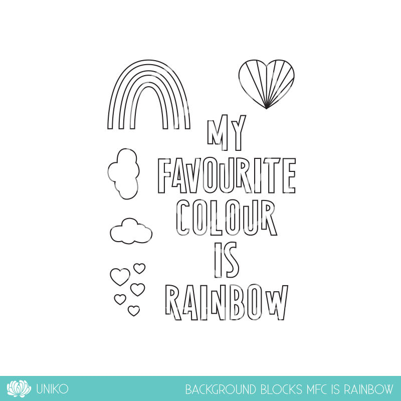 Background Blocks My Favourite Colour is Rainbow
