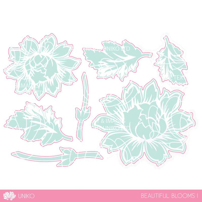 Beautiful Blooms I Clear Stamp Set & Die Bundle