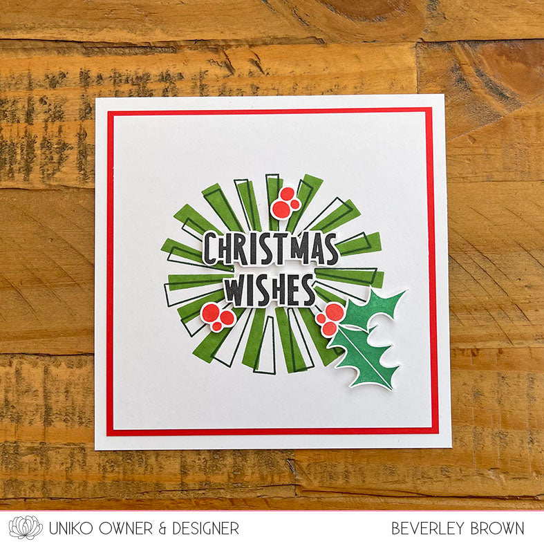 Mid Century Modern Wreath Builder Clear Stamps