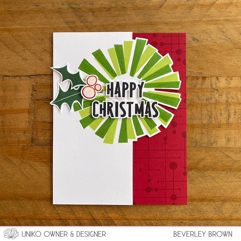 Mid Century Modern Wreath Builder Clear Stamps