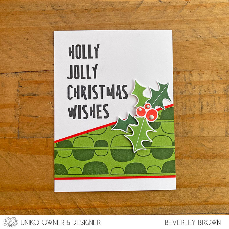 Mid Century Modern Wreath Builder Clear Stamps