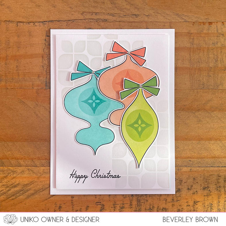 Mid Century Modern Baubles Clear Stamps