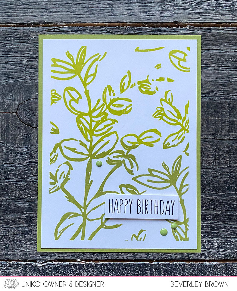 Large Background: Sketched Foliage