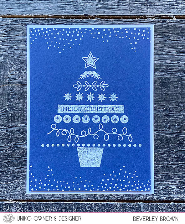 Pattern Building Christmas Tree Clear Stamp Set