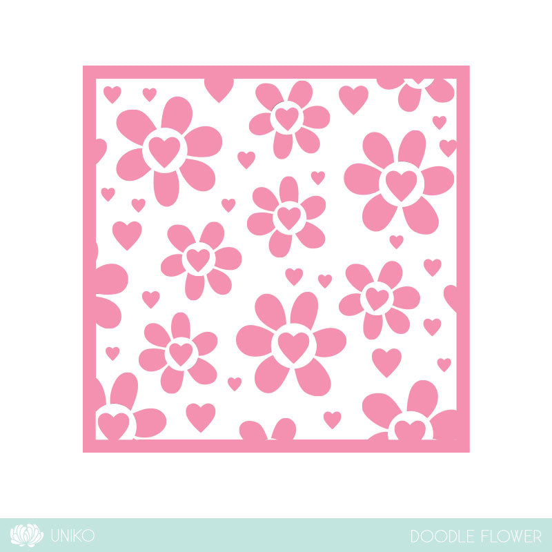 Stencil - Doodle Flower