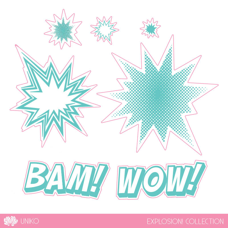 Explosion! Additions Clear Stamp Set & Die Bundle