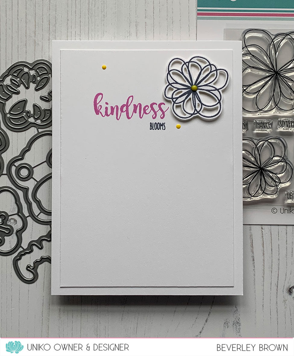 Kindness Blooms Clear Stamp Set & Die Bundle