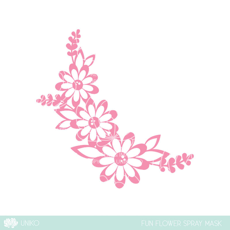 Stencil Fun Flowers Spray Mask