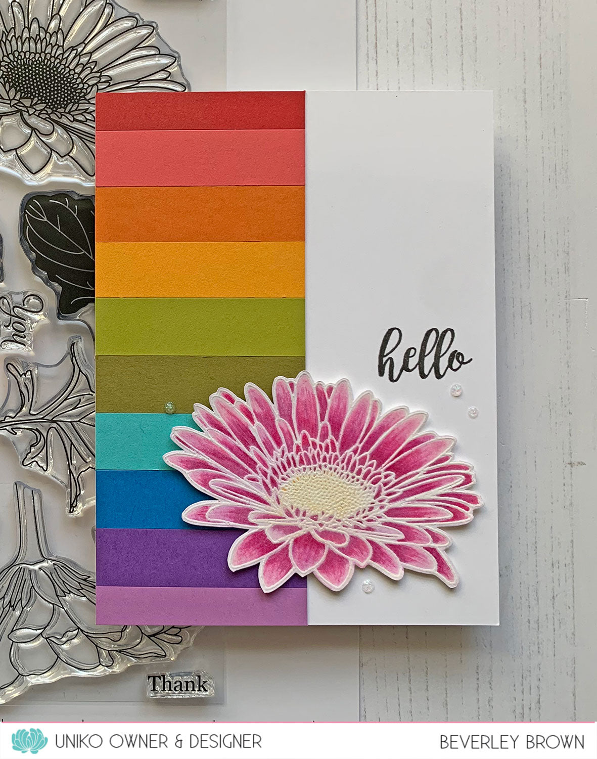Pure Florals: Gerbera Clear Stamp Set