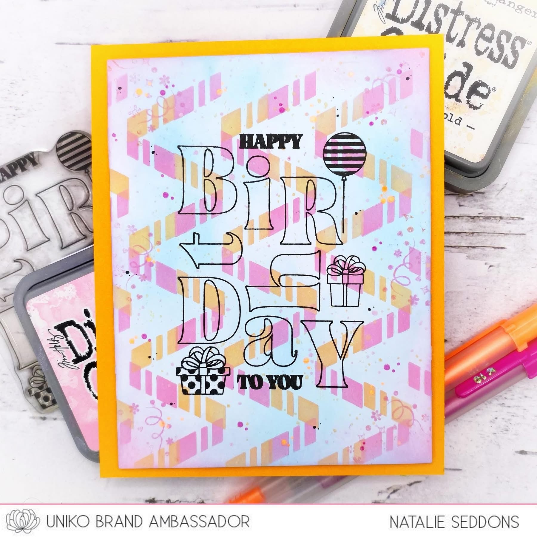 Stencil - Ink & Flip Chevron Duo