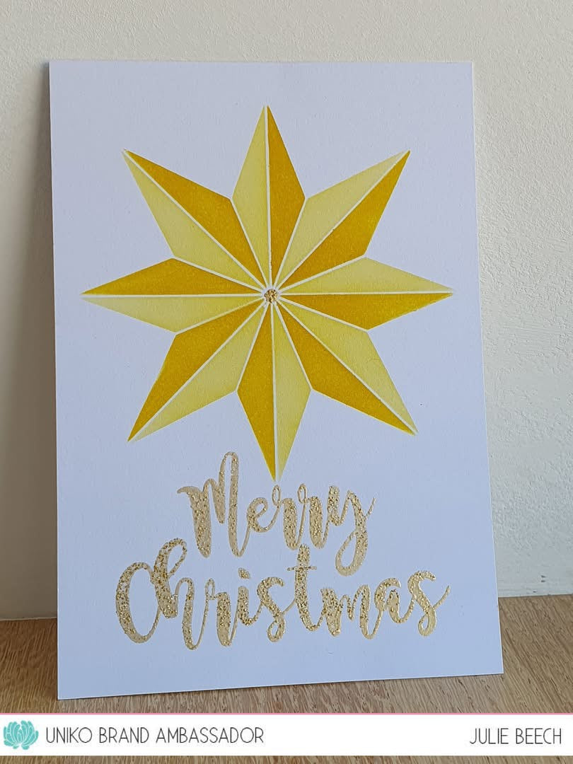 Stencil - Ink & Flip Christmas Star, Star