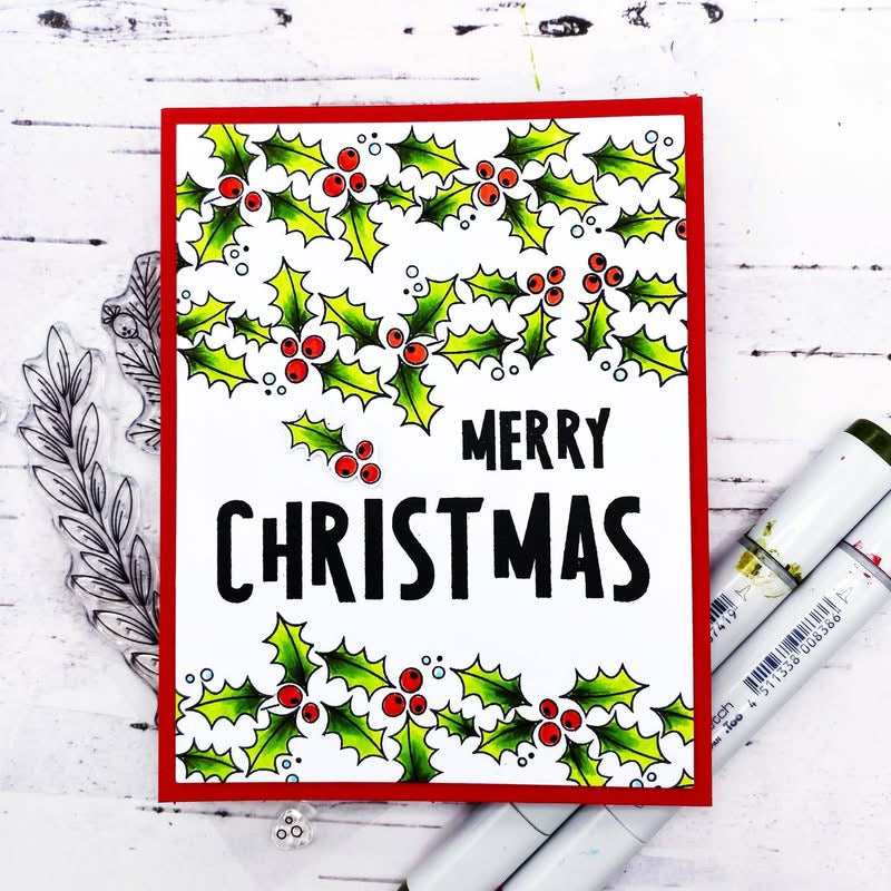 Background Builders Winter Garlands Clear Stamps